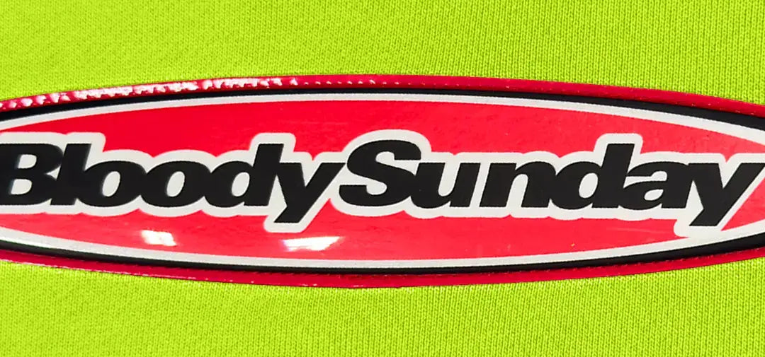 LIME GREEN GEL PATCH HOODIE - Bloody Sunday
