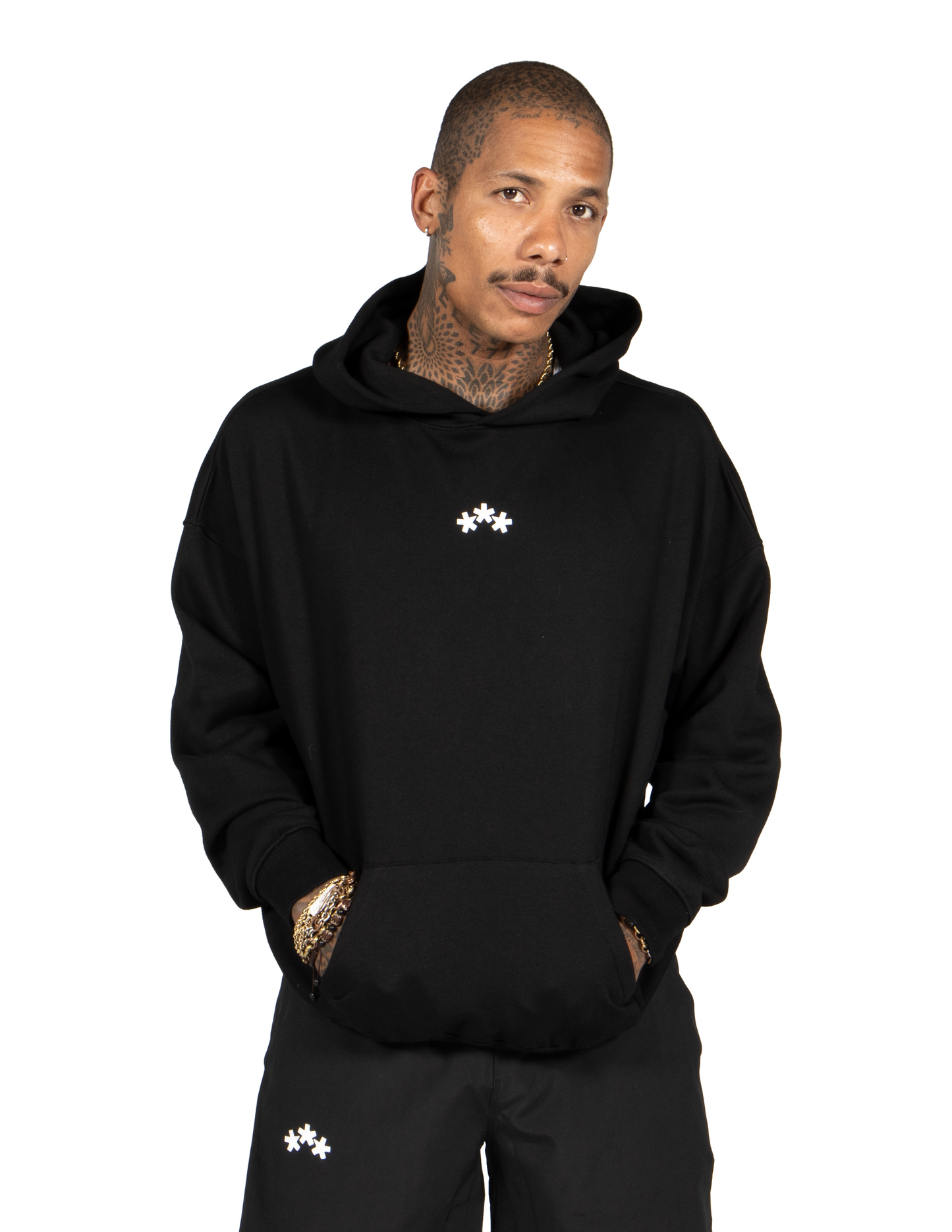 BLACK SS HOODIE