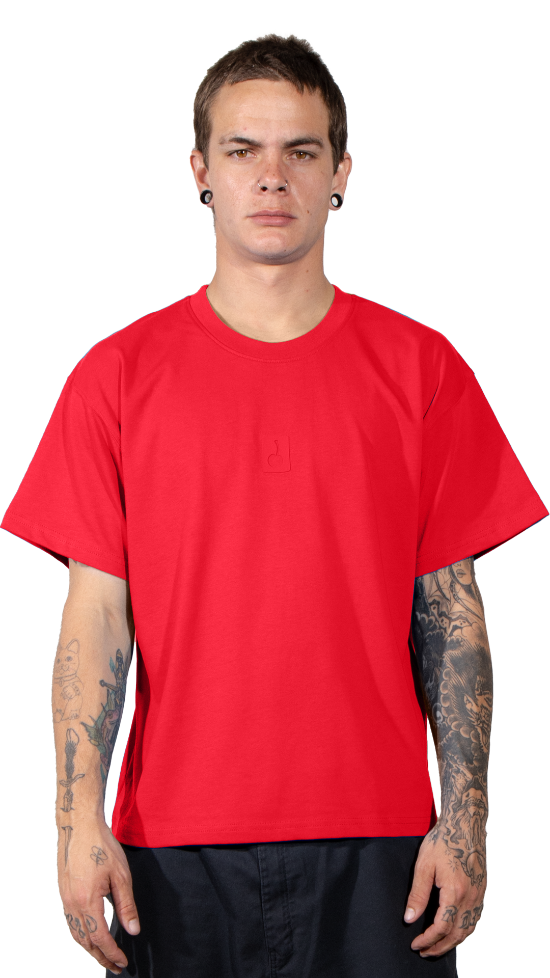 RED CORE CROP TEE