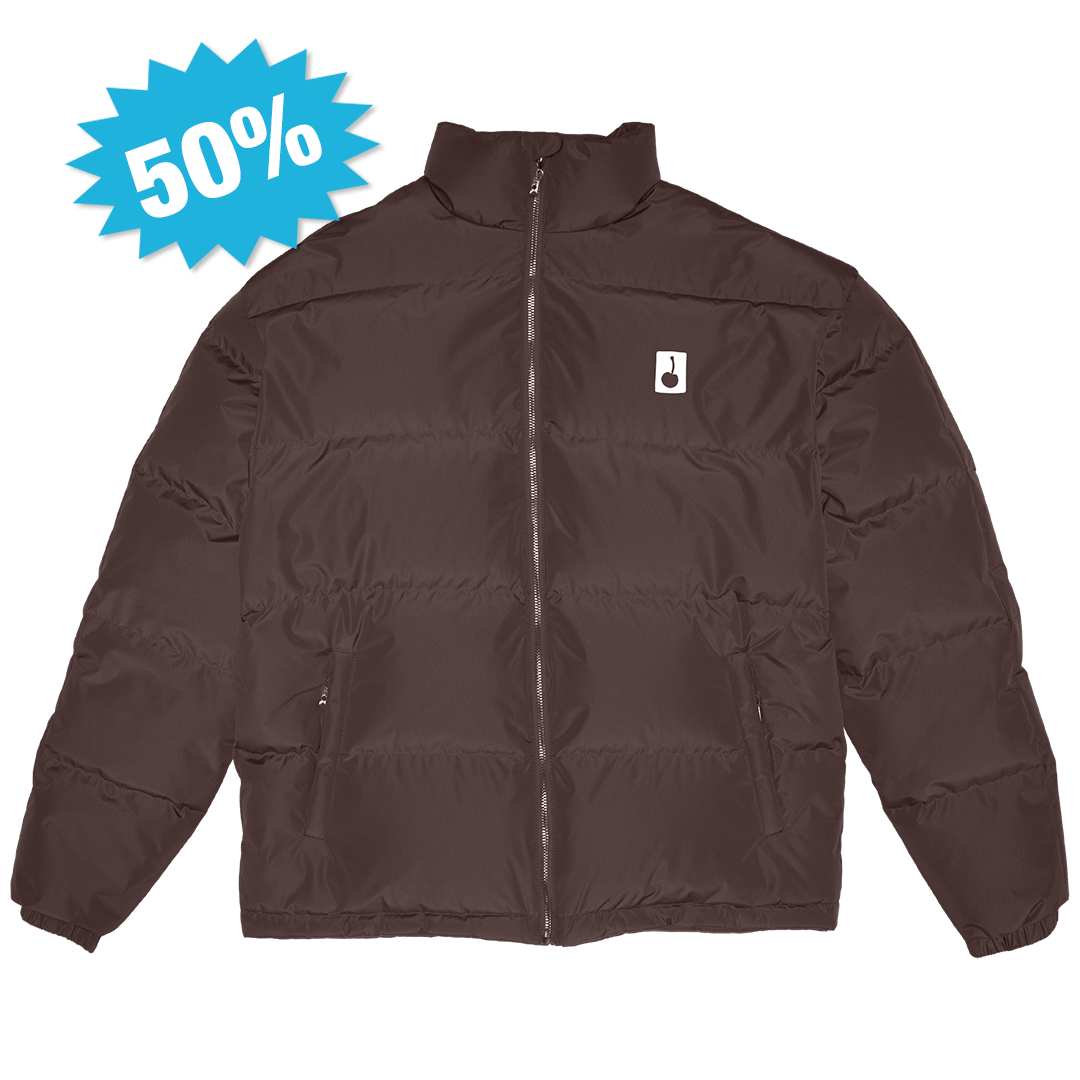 Brown Puffer Puffer Jacket - Bloody Sunday