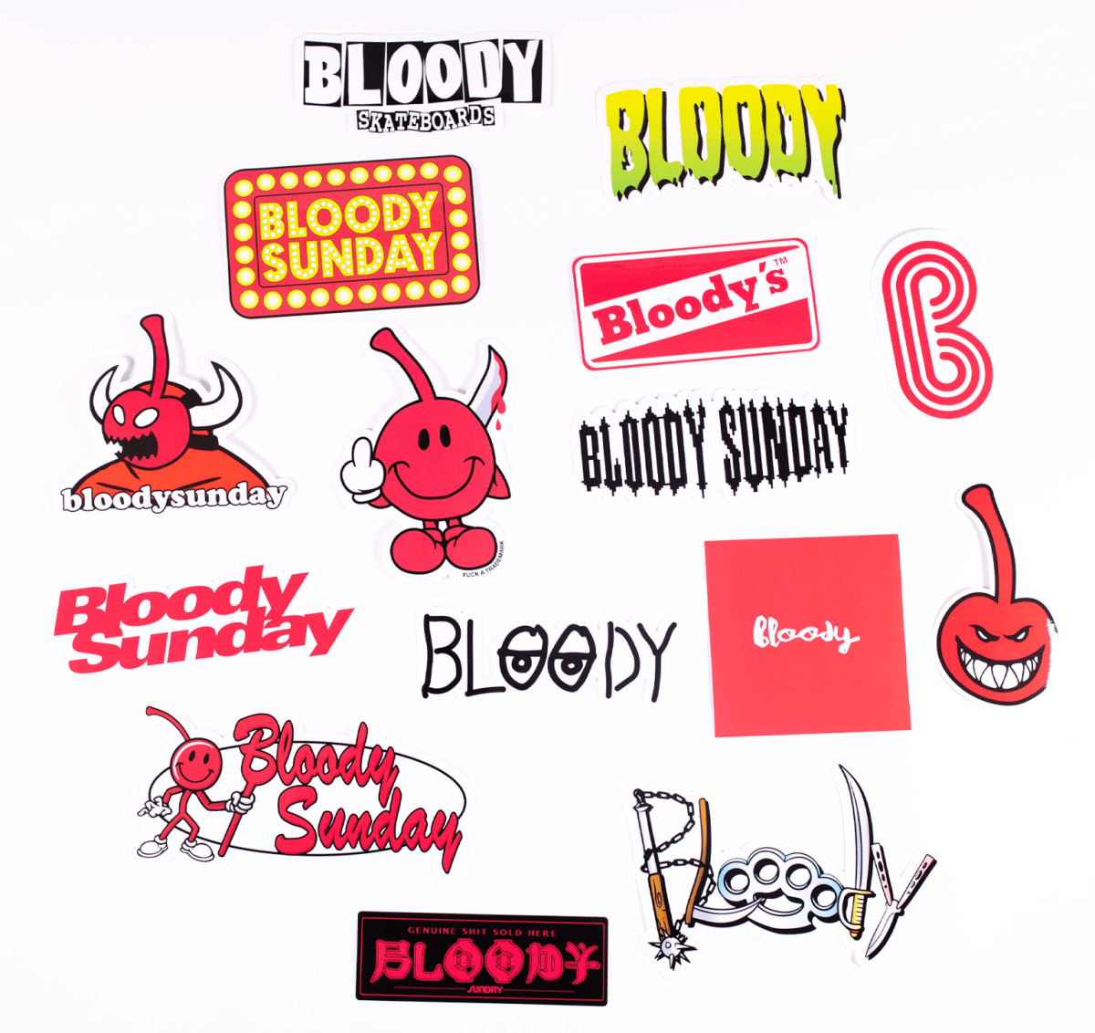 BS SKATE STICKER PACK - Bloody Sunday