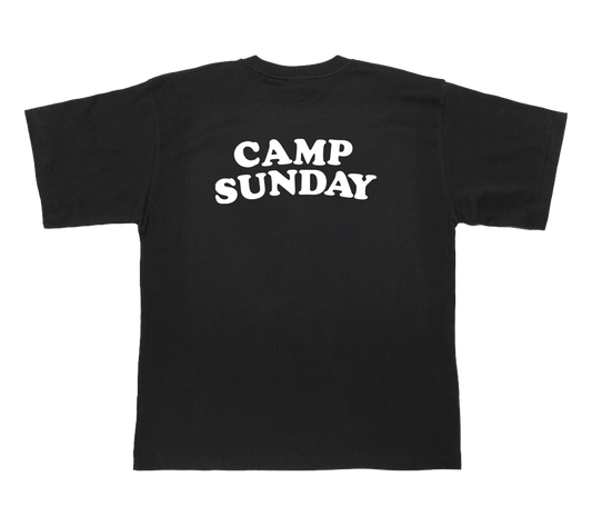 BLACK CAMP SUNDAY TEE