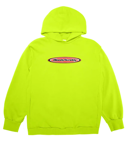 LIME GREEN GEL PATCH HOODIE - Bloody Sunday