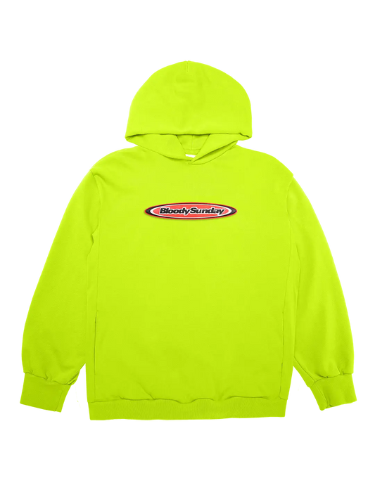 LIME GREEN GEL PATCH HOODIE Bloody Sunday