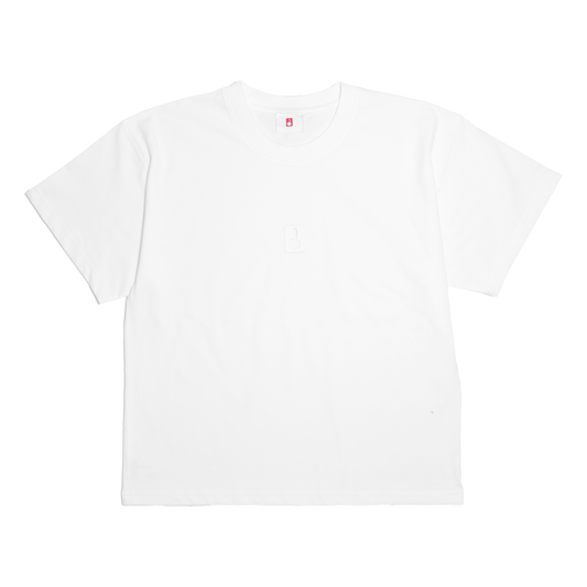 WHITE CORE CROP TEE