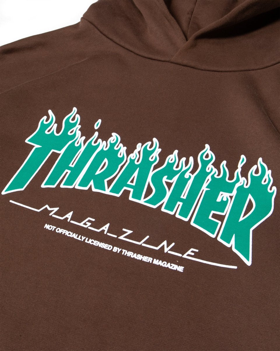 THRASHER HOODIE [BROWN] - Bloody Sunday