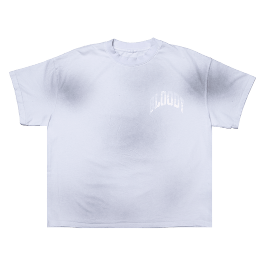 VINTAGE WASH CROP TEE [WHITE] - Bloody Sunday