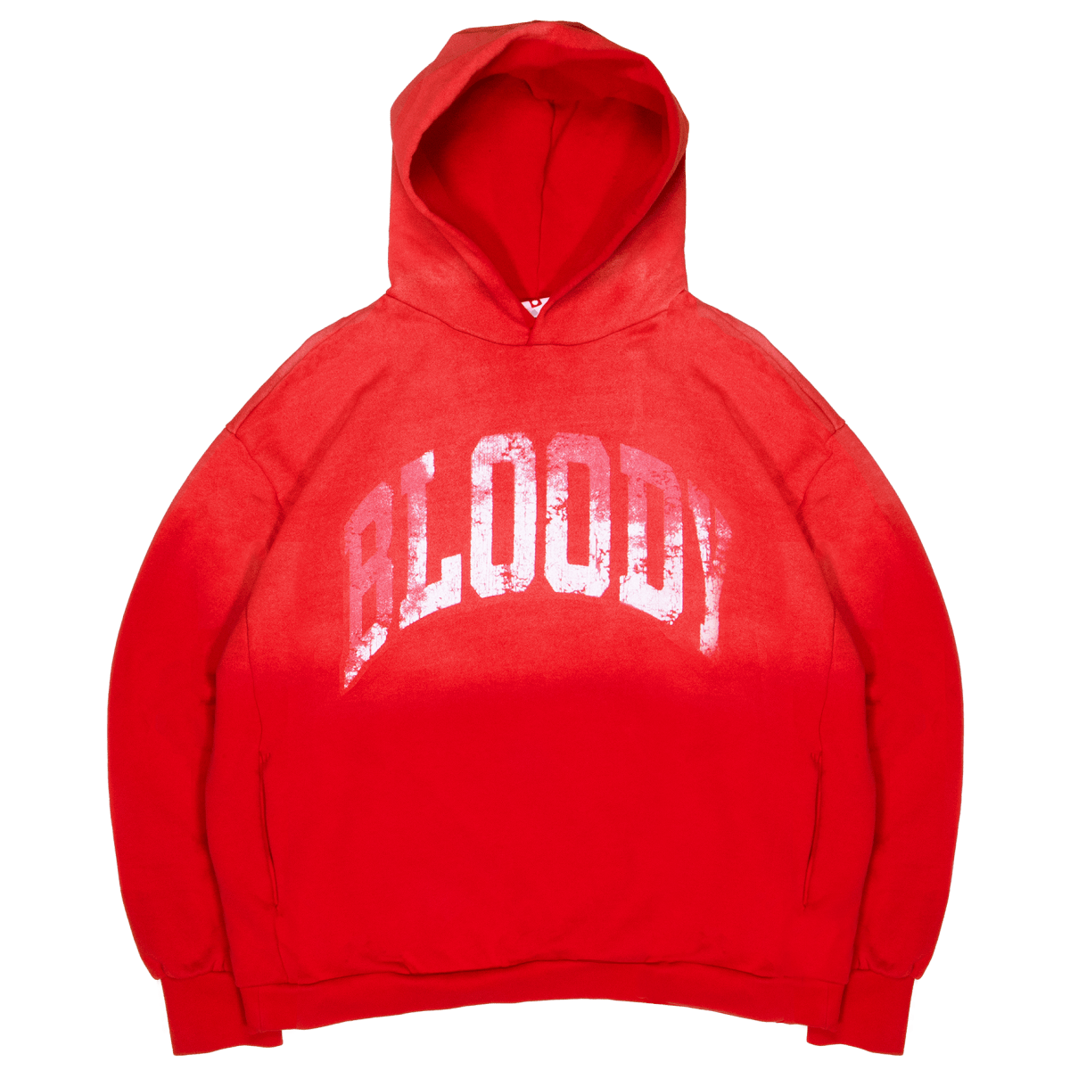 VINTAGE WASH HOODIE [RED] - Bloody Sunday